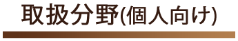 取扱分野個人向け